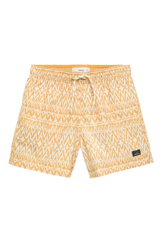 Maillot de bain cordon imprimé - Marron clair