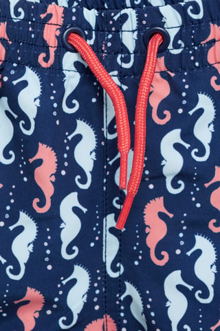 Maillot de bain imprimé hippocampe - Bleu marine