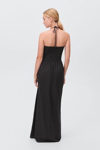 Robe longue emmanchures américaines - Noir