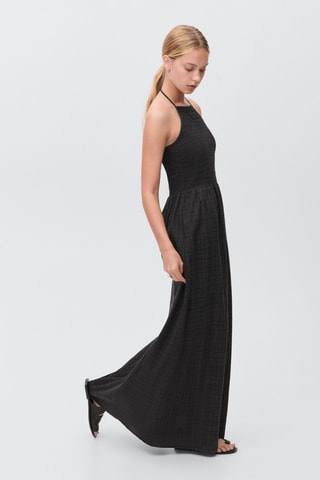 Robe longue emmanchures américaines - Noir