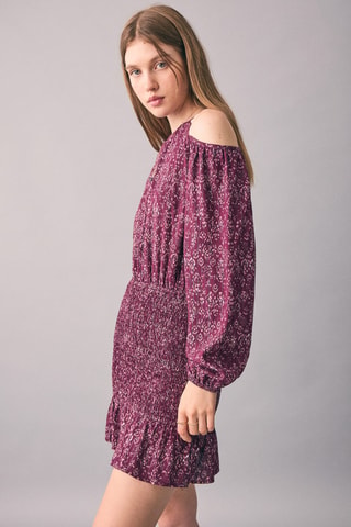 T-shirt cut-out Lurex - Rouge