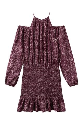 T-shirt cut-out Lurex - Rouge