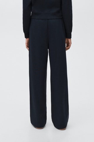 Jogging coton coutures - Bleu marine