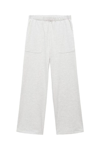 Jogging coton coutures - Gris clair