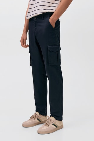 Pantalon cargo - Bleu marine