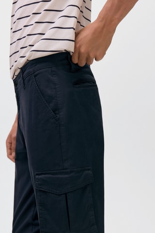 Pantalon cargo - Bleu marine