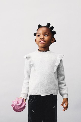 Pull lurex volants - Gris clair