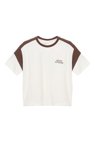 T-shirt en coton imprimé - Blanc