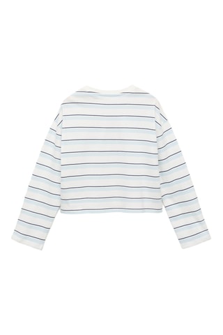 T-shirt brodé Snoopy - Bleu