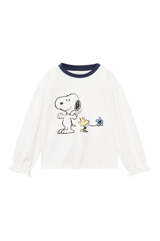 T-shirt imprimé Snoopy - Blanc