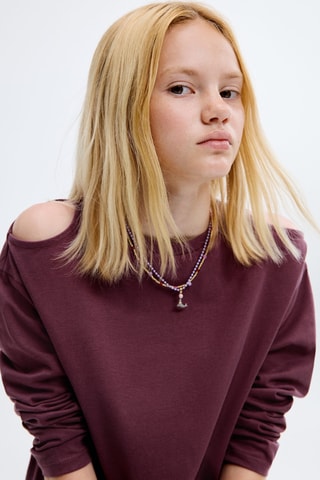 T-shirt cut out - Bordeaux