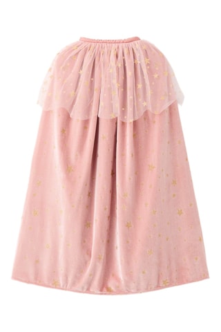 Cape tulle étoiles paillettes - Rose clair
