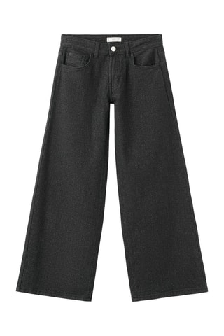 Jean wideleg glitter - Noir