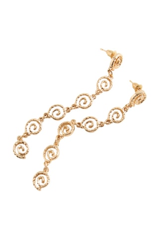 Boucles d'oreilles pendantes spirale