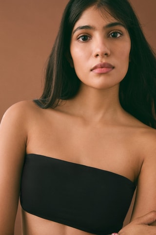 Maillot de bain asymétrique ouverture - Noir