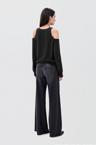 Pull manches à découpe - Anthracite