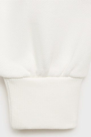 Sweat-shirt coton imprimé - Blanc