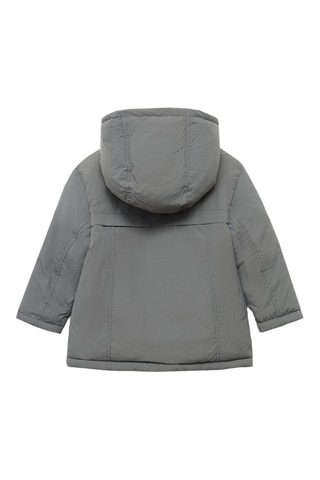 Anorak matelassé à capuche - Gris foncé