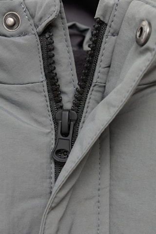 Anorak matelassé à capuche - Gris foncé