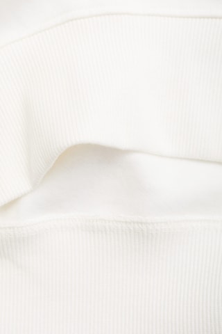 Sweat-shirt coton détails brodés - Blanc