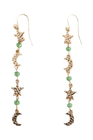 Boucles d'oreilles pendentif lune