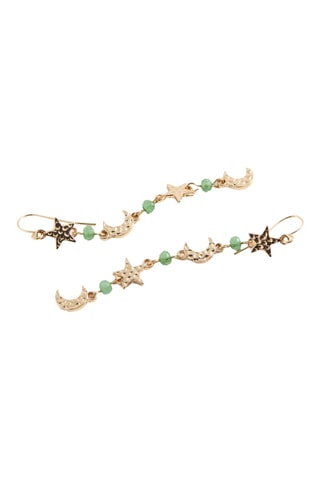 Boucles d'oreilles pendentif lune