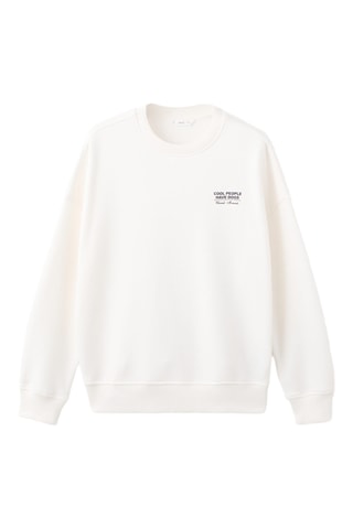Sweater imprimé coton - Blanc
