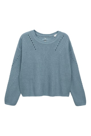 Pull-over maille oversize - Bleu