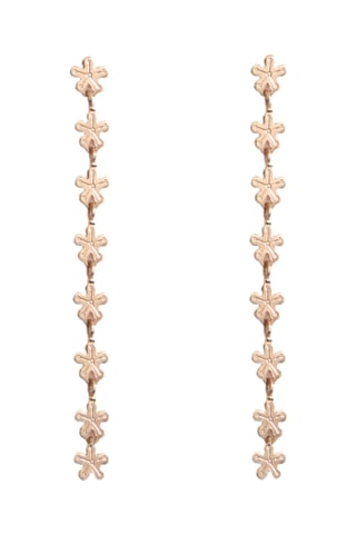 Boucles d'oreilles pendantes fleurs