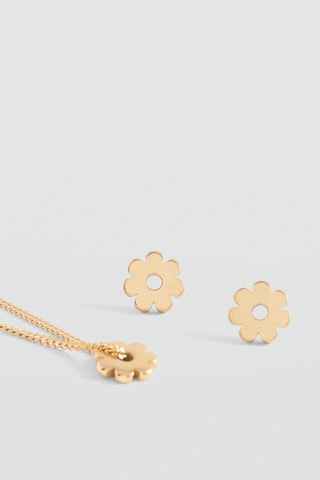 Ensemble collier et boucles d'oreilles