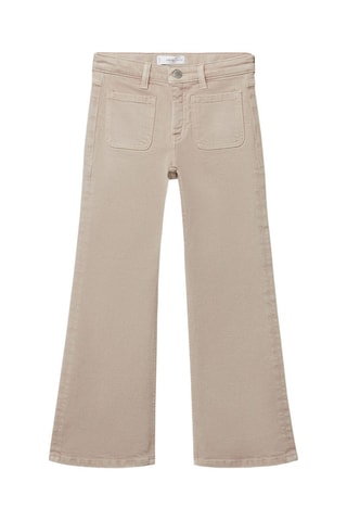 Jean flare poches - Beige