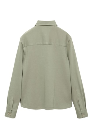 Chemise maille coton - Vert