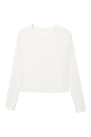 T-shirt cut out - Blanc