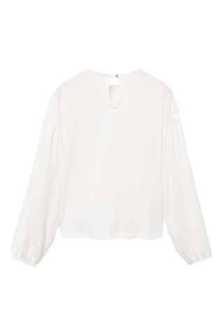 T-shirt détails froncés - Blanc