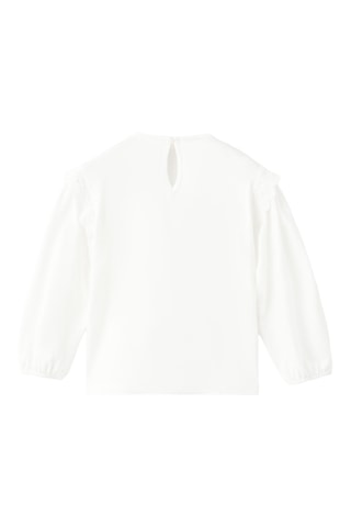 T-shirt détails ajourés - Blanc