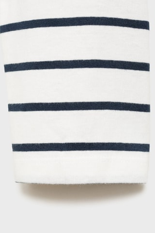 T-shirt essentiel rayé - Bleu marine