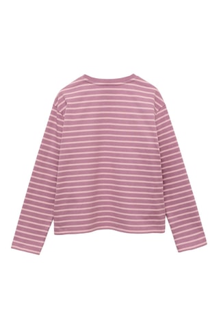 T-shirt essentiel rayé - Rose