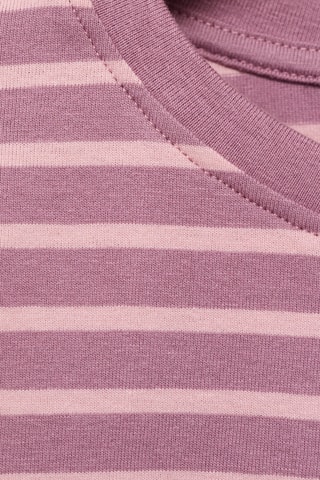 T-shirt essentiel rayé - Rose