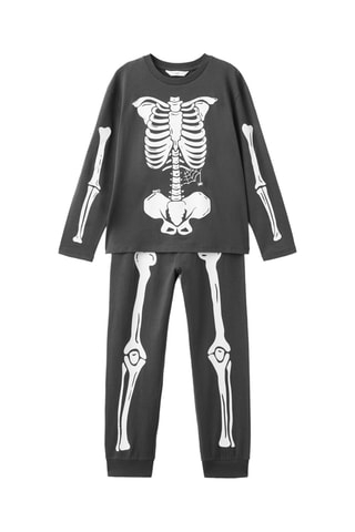 Pyjama squelette phosphorescent - Anthracite