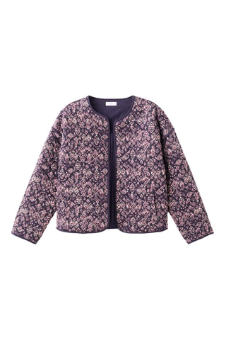 Veste en imprimé floral - Marron