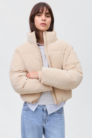 Anorak matelassé doux - Beige