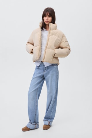 Anorak matelassé doux - Beige