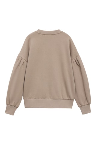 Sweater coton brodé - Marron