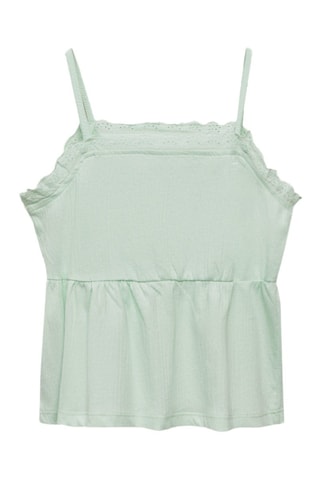 Top broderie suisse - Vert