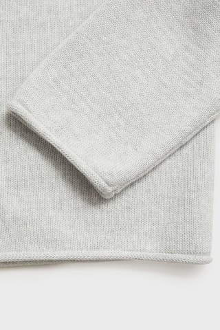 Pull-over maille coton - Gris