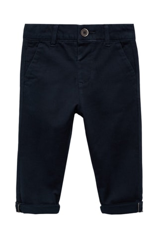 Pantalon chino coton - Bleu