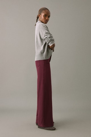 Jupe-culotte jean - Bordeaux