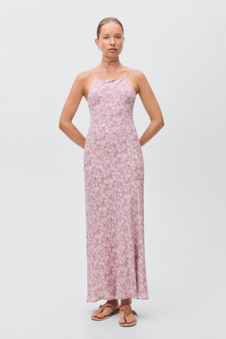 Robe longue à fleurs - Rose