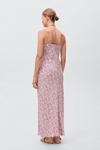 Robe longue à fleurs - Rose