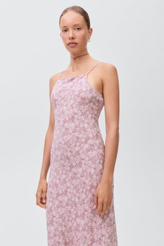 Robe longue à fleurs - Rose